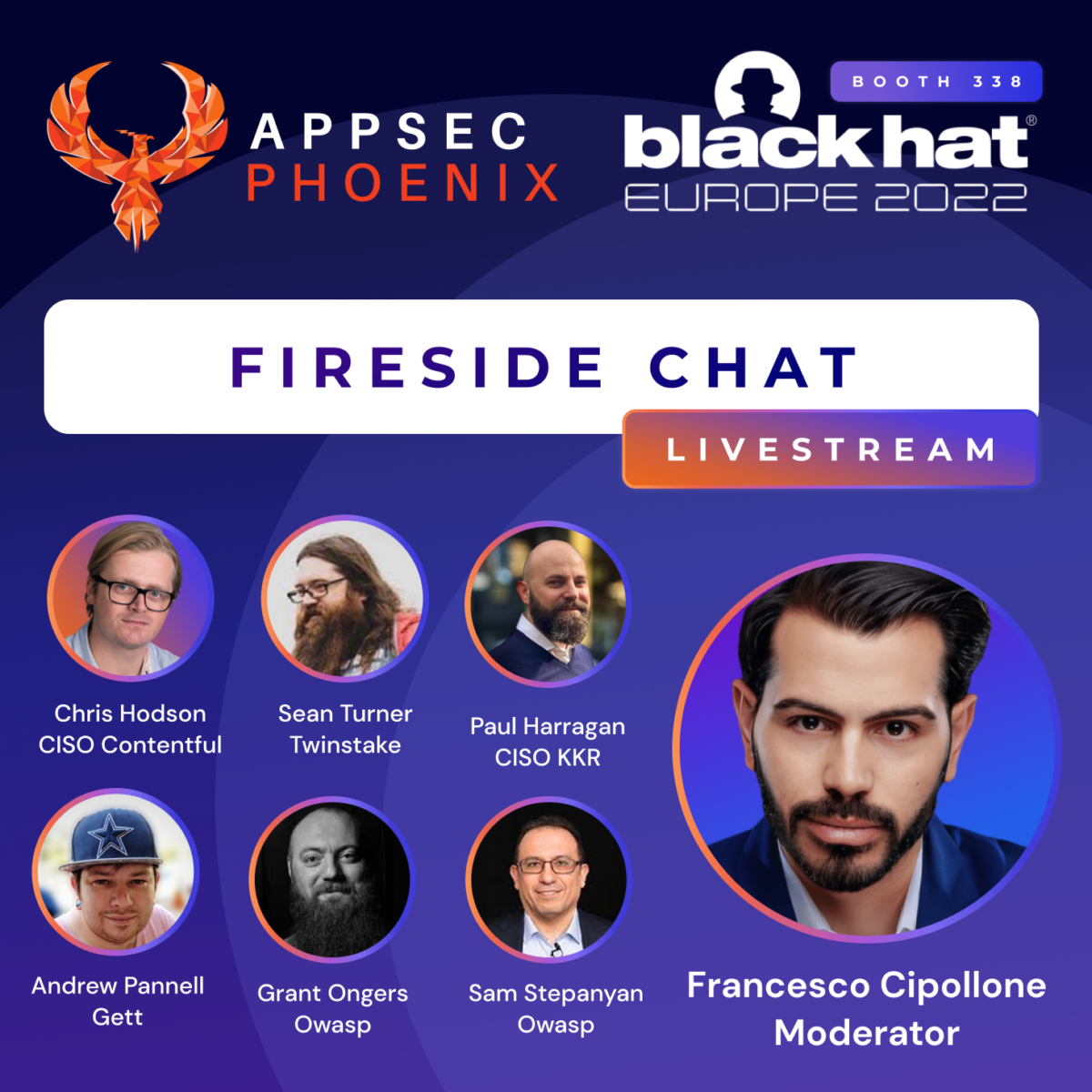 AppSec Phoenix Fireside Chat @ black hat europe