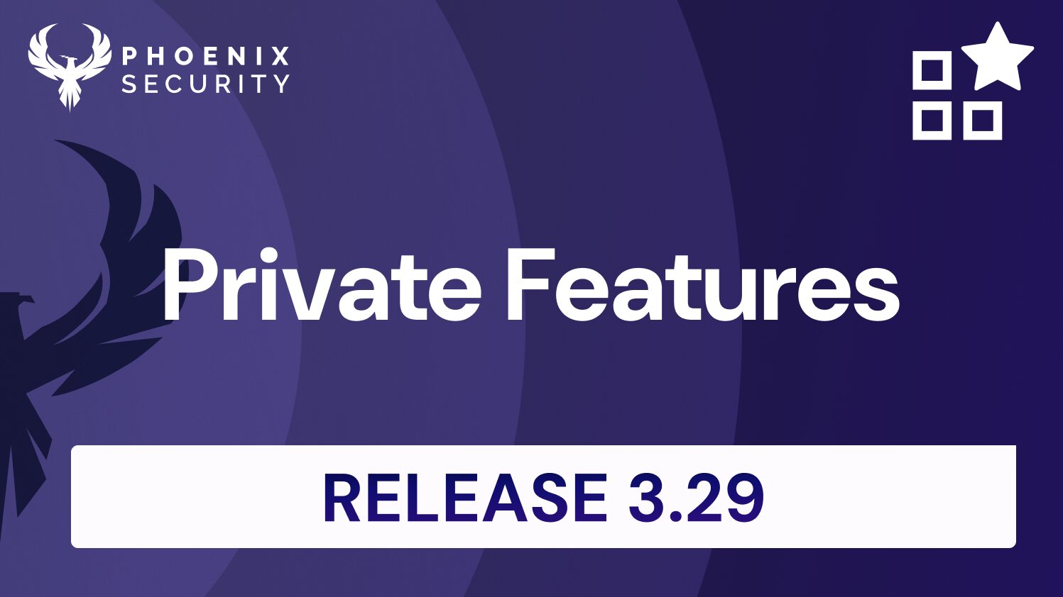 Phoenix Security Release 3.29 Private Features.