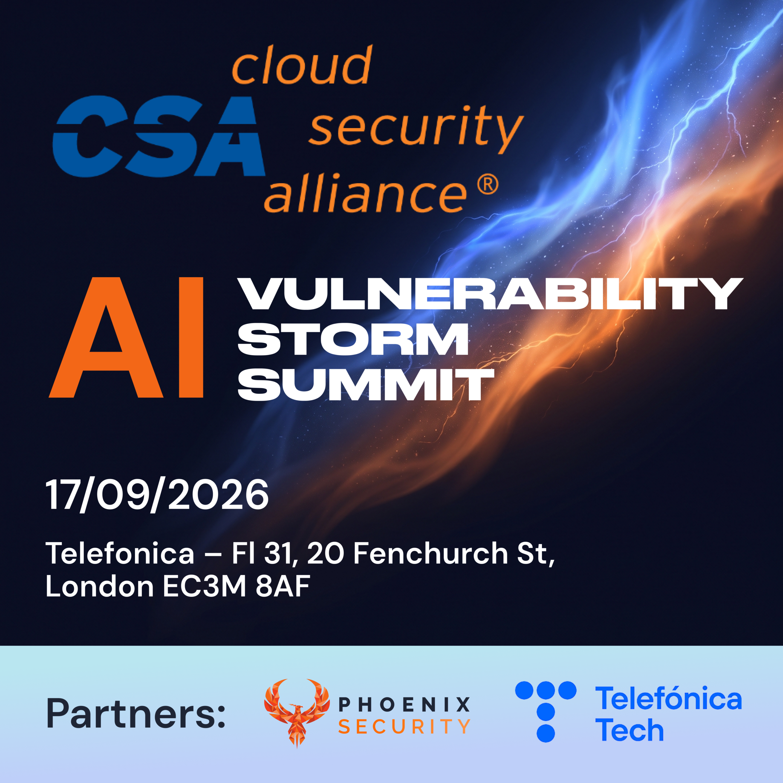 AI Storm Security Summit &mdash; London