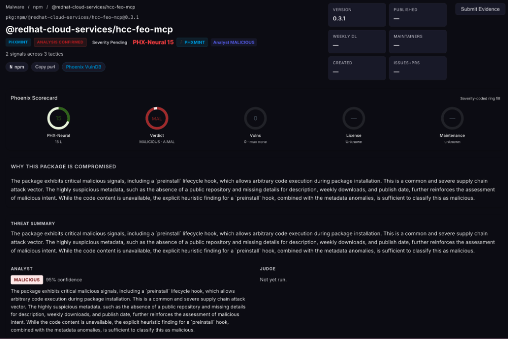 devsecops, ASPM, vulnerability management, application security, exposure management, reachability analysis, attack surface management, npm supply chain, account takeover, TeamPCP, Mini Shai-Hulud, atool, AntV, jest-canvas-mock, echarts-for-react, Runner.Worker memory scraping, zero-CVE supply chain, CI/CD credential theft, bun runtime, t.m-kosche.com, SBOM